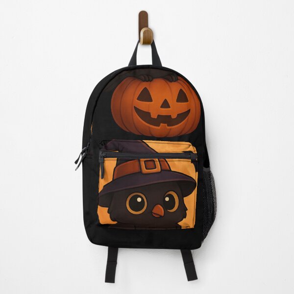 Item preview, “Kawaii Owl Witch on Pumpkin – Cute Halloween Night Cartoon Design” designed and sold by NatureNookTees.