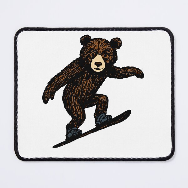 Item preview, Cute Bear Doing Snowboarding designed and sold by AdventArt.
