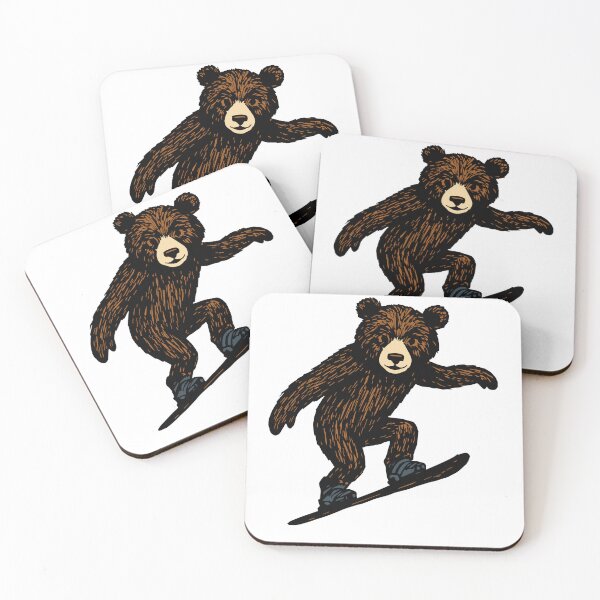 Item preview, Cute Bear Doing Snowboarding designed and sold by AdventArt.