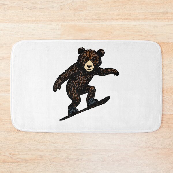 Item preview, Cute Bear Doing Snowboarding designed and sold by AdventArt.