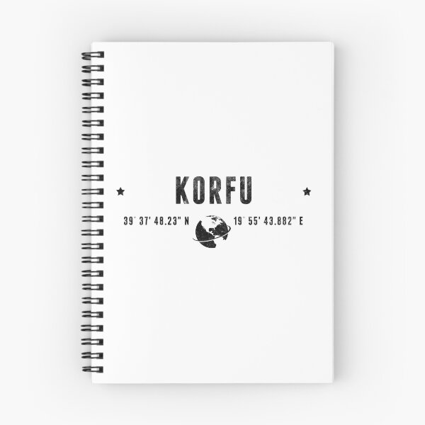 Item preview, Korfu Greece Coordinates Minimalist Design designed and sold by capricedefille.