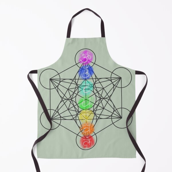 Item preview, Chakra on Metatron's Cube in Black designed and sold by Hues of Zen.