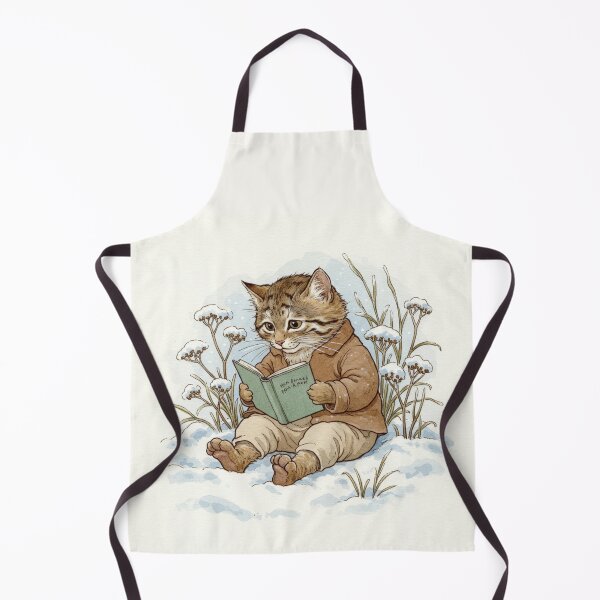 Item preview, Cozy Pallas’s Cat Reading in the Snow designed and sold by Pasteltone.