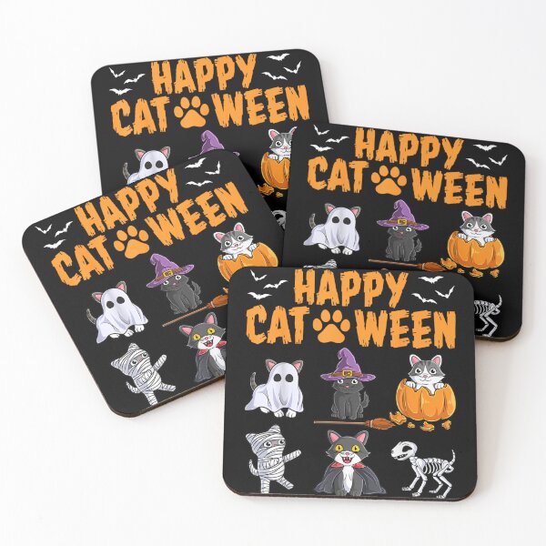 Item preview,  Happy Cat-Ween Cute Halloween Cats Funny Kitten Costume Spooky Season Design designed and sold by RuperDelois.