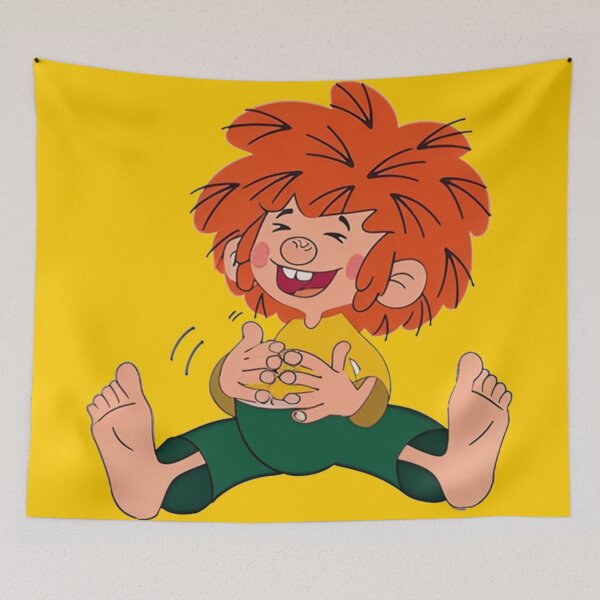 Item preview, Pumuckl sits and dies of laughter designed and sold by DieViolettHund.