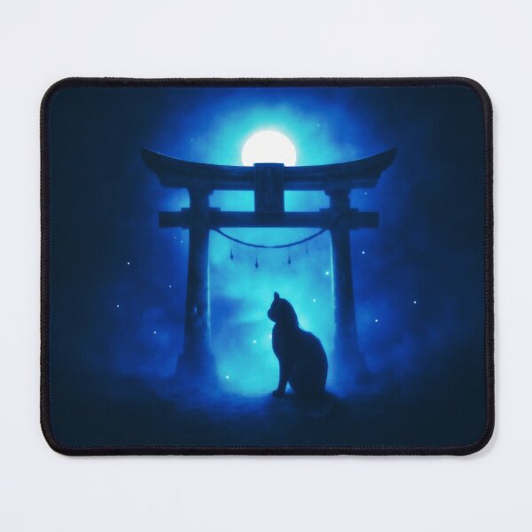 Item preview, Lunar Silence: Zen Cat under the Torii Gate designed and sold by TakaArtWorks.