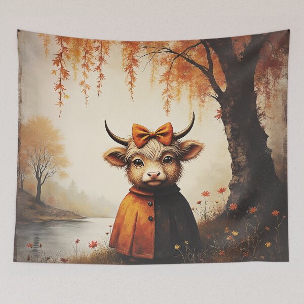 Item preview, Cute Scottish Highland Heifer, Halloween Design designed and sold by Huskyyy Designs.
