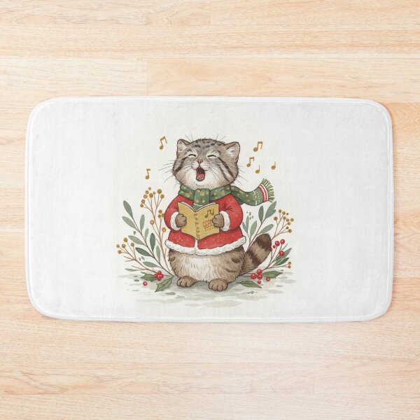 Item preview, Christmas Caroling Pallas’s Cat designed and sold by Pasteltone.