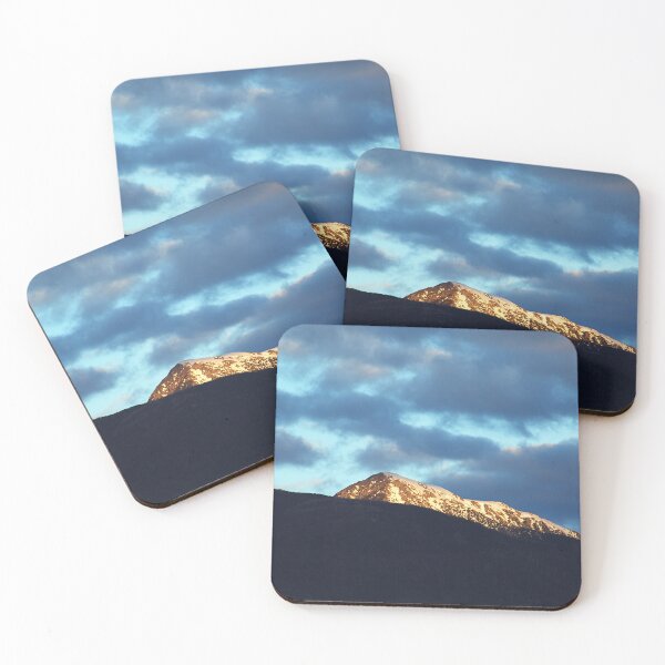 Item preview, Evening Mountain Peak at Sunlit Dusk designed and sold by Joy Watson - Natural Light Photography .