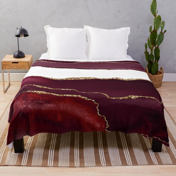 Item preview, Burgundy Gold Agate Design designed and sold by capricedefille.