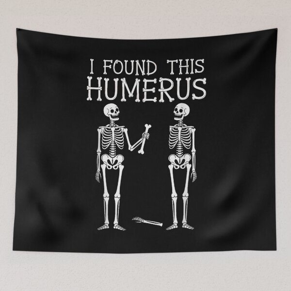 Item preview, I Found This Humerus Funny Skeleton Pun Halloween Joke Cute Bone Humor Design designed and sold by HarinDonreka.