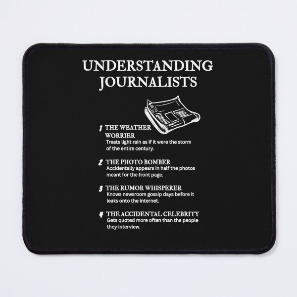 Item preview, Understanding News People – Relatable Media Comedy – Black designed and sold by PsyFlow35.