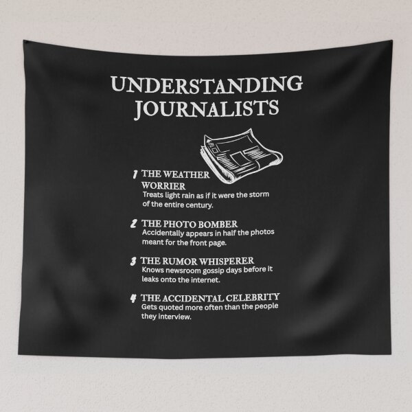 Item preview, Understanding News People – Relatable Media Comedy – Black designed and sold by PsyFlow35.