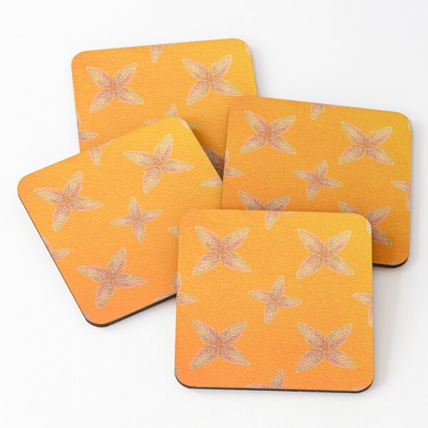 Item preview, Floral pattern with orange background designed and sold by Toyney.