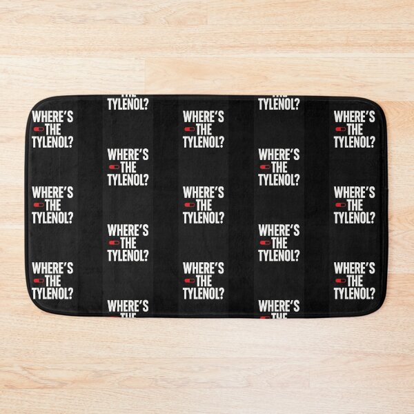 Item preview, WHERE’S THE TYLENOL — Bold Typographic Parody Tee & Sticker designed and sold by Hptrendz.
