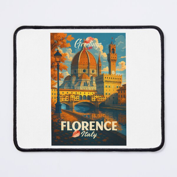 Item preview, 4 Greetings From Florence - Italy - Retro Autumn Dreams designed and sold by lauren-cekhan.