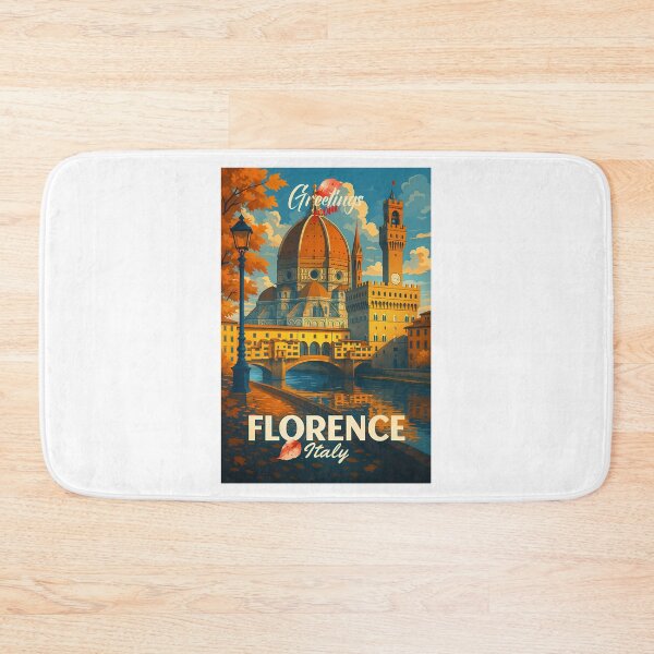 Item preview, 4 Greetings From Florence - Italy - Retro Autumn Dreams designed and sold by lauren-cekhan.