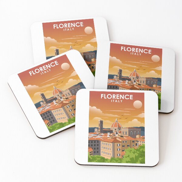 Item preview, 5 Florence Italy Tuscany Vintage Minimal Retro Travel   designed and sold by lauren-cekhan.