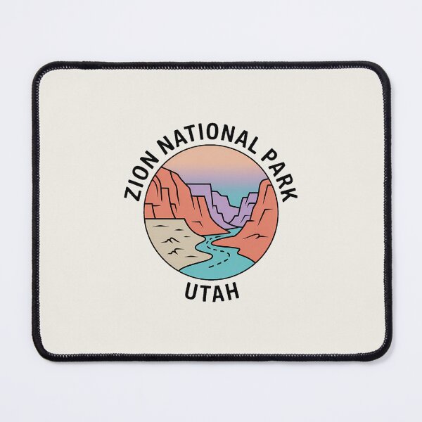 Item preview, Zion National Park Utah Minimalist Pastel Artline Sticker designed and sold by Horizon Tales.
