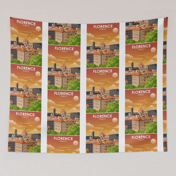 Item preview, 5 Florence Italy Tuscany Vintage Minimal Retro Travel   designed and sold by lauren-cekhan.