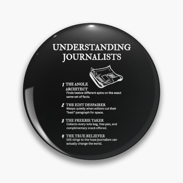 Item preview, Real Journalist Life – Relatable & Funny Press Humor – Black designed and sold by PsyFlow35.