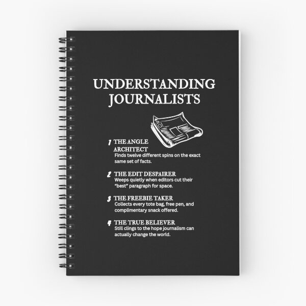 Item preview, Real Journalist Life – Relatable & Funny Press Humor – Black designed and sold by PsyFlow35.