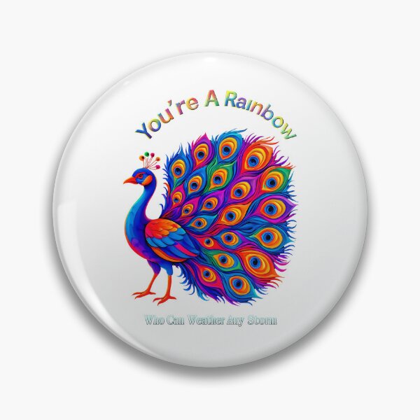 Item preview, VIBRANT PEACOCK WITH A MESSAGE designed and sold by WendyMaree.