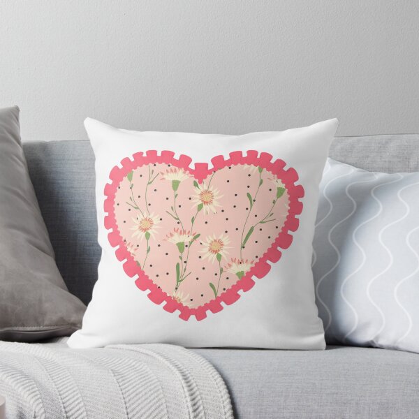 Item preview, Pink floral heart and pink frilly border  designed and sold by priyankajustine.