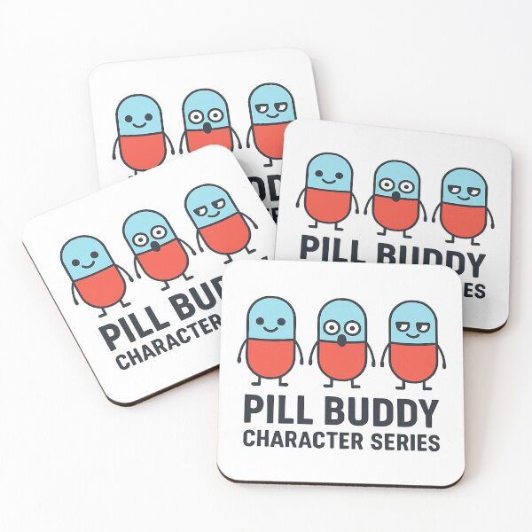 Item preview, Pill Buddy Shirt — Cute Pill Character Tee (Calm, Shocked, Smug) designed and sold by Hptrendz.