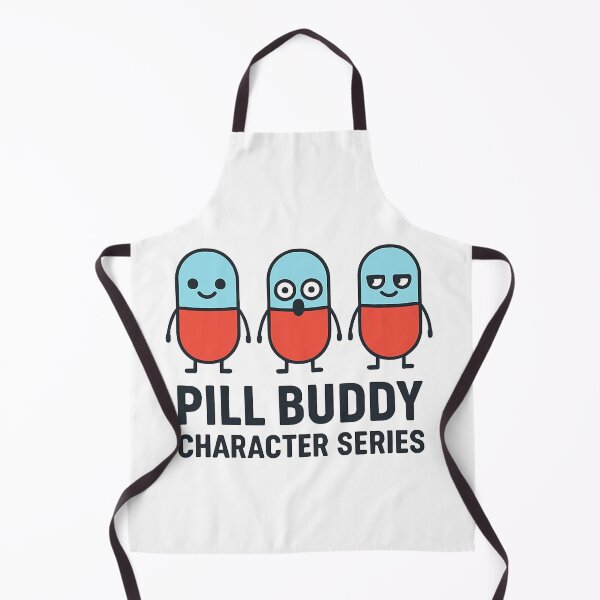 Item preview, Pill Buddy Shirt — Cute Pill Character Tee (Calm, Shocked, Smug) designed and sold by Hptrendz.