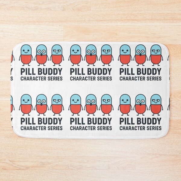 Item preview, Pill Buddy Shirt — Cute Pill Character Tee (Calm, Shocked, Smug) designed and sold by Hptrendz.