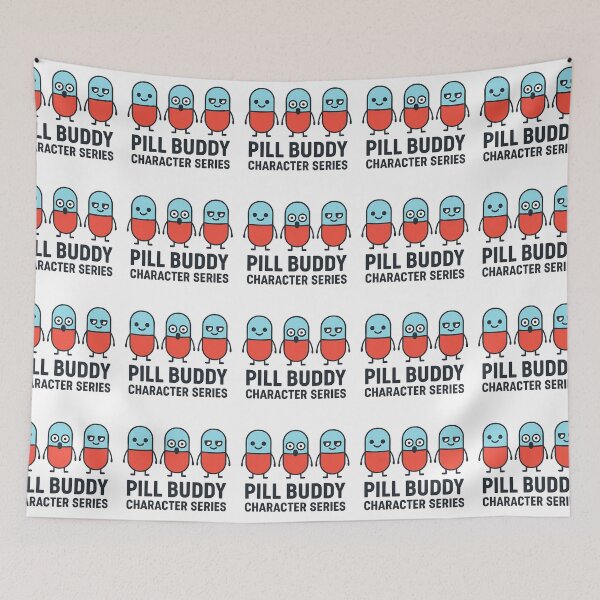 Item preview, Pill Buddy Shirt — Cute Pill Character Tee (Calm, Shocked, Smug) designed and sold by Hptrendz.