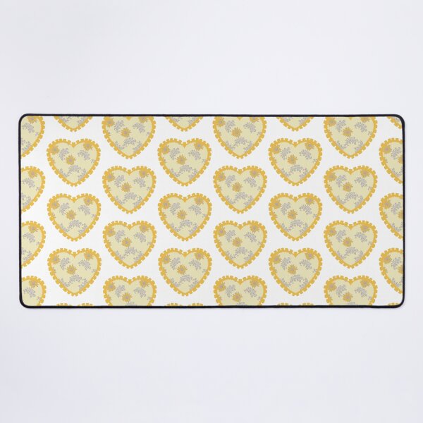 Item preview, Yellow floral heart with yellow frilly border  designed and sold by priyankajustine.