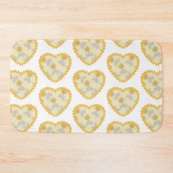 Item preview, Yellow floral heart with yellow frilly border  designed and sold by priyankajustine.