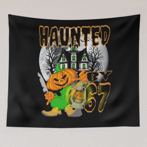 Item preview, Haunted by 67 – funny ghost and pumpkin halloween costume designed and sold by TheEndDesign.
