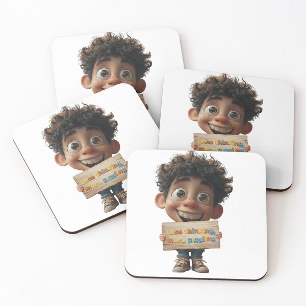 Item preview, Less Thinking More Giggling - Funny Quote for Kids & Adults designed and sold by AleksKos.