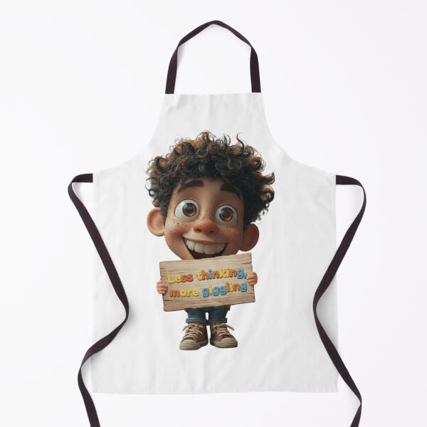 Item preview, Less Thinking More Giggling - Funny Quote for Kids & Adults designed and sold by AleksKos.