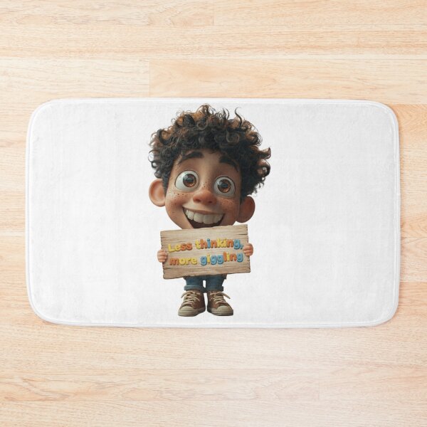 Item preview, Less Thinking More Giggling - Funny Quote for Kids & Adults designed and sold by AleksKos.