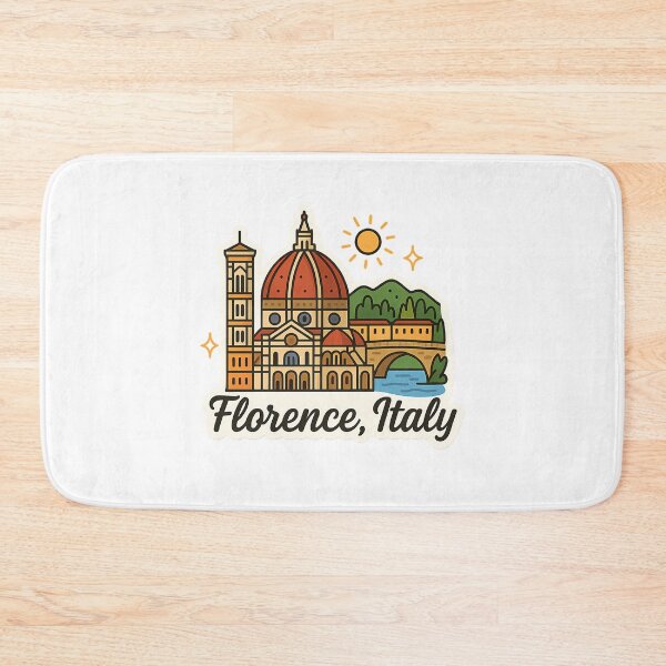 Item preview,  Florence Italy Duomo And Ponte Vecchio Art designed and sold by lauren-cekhan.