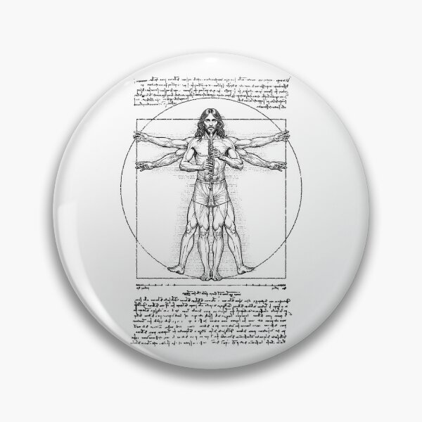 Item preview, Clarinet Clarinetist Vitruvian Man Leonardo Da Vinci Music designed and sold by GrandeDuc.