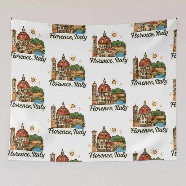 Item preview,  Florence Italy Duomo And Ponte Vecchio Art designed and sold by lauren-cekhan.