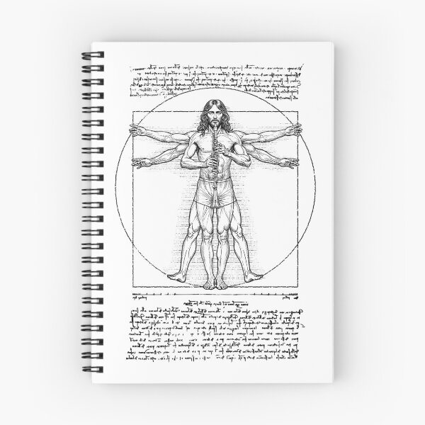 Item preview, Clarinet Clarinetist Vitruvian Man Leonardo Da Vinci Music designed and sold by GrandeDuc.