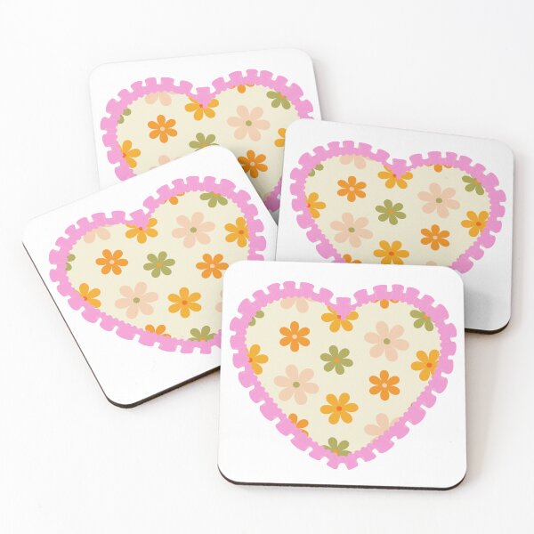 Item preview,  Floral heart with pink frilly border  designed and sold by priyankajustine.