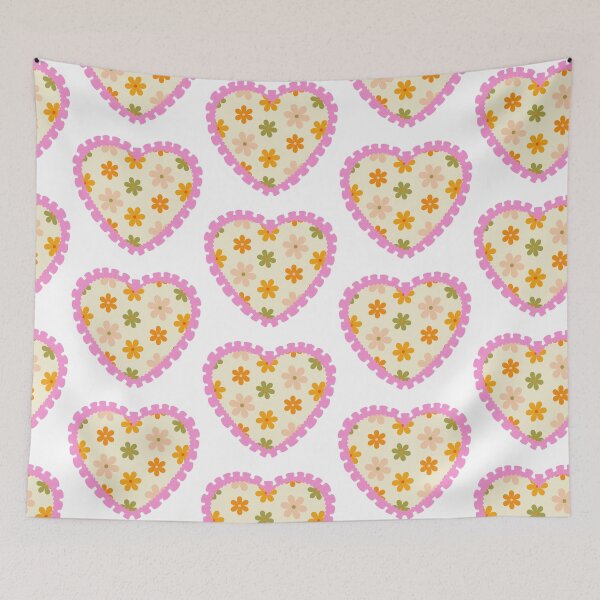 Item preview,  Floral heart with pink frilly border  designed and sold by priyankajustine.
