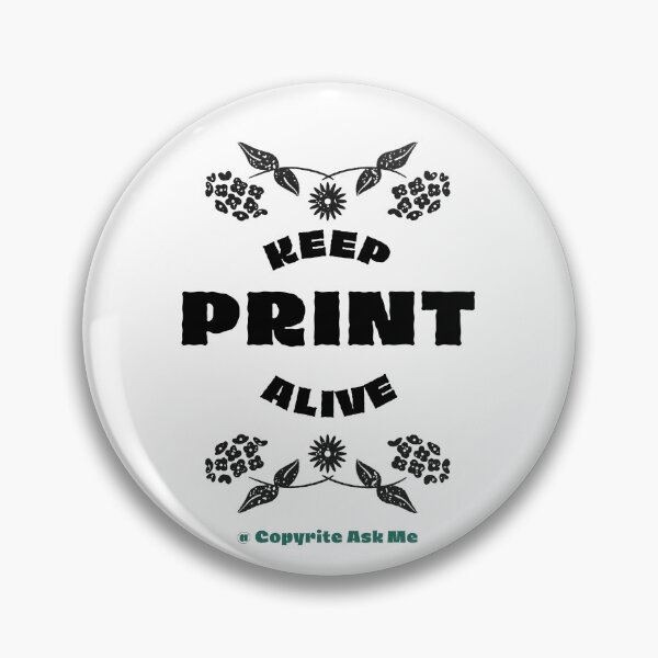 Item preview, Keep Print Alive – Vintage Print Culture Tee designed and sold by Hptrendz.