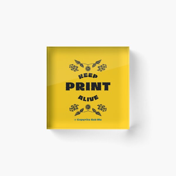 Item preview, Keep Print Alive – Vintage Print Culture Tee designed and sold by Hptrendz.