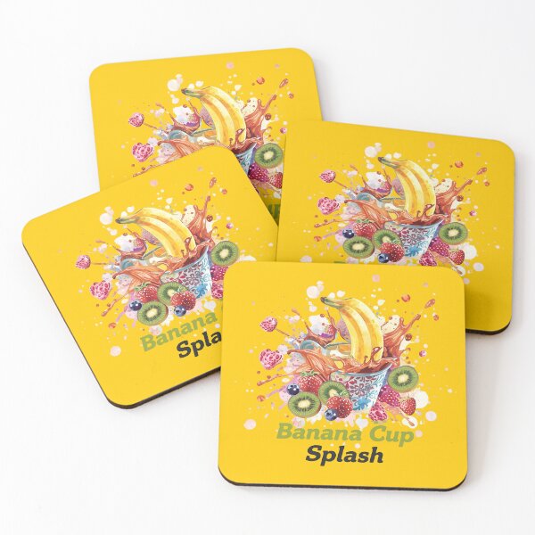 Item preview, Banana Cup Splash – Tropical Fruit Drink Tee designed and sold by Hptrendz.