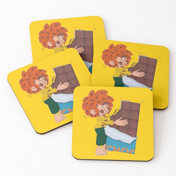 Item preview, Pumuckl eats giant chocolate designed and sold by DieViolettHund.