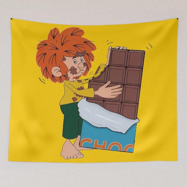 Item preview, Pumuckl eats giant chocolate designed and sold by DieViolettHund.