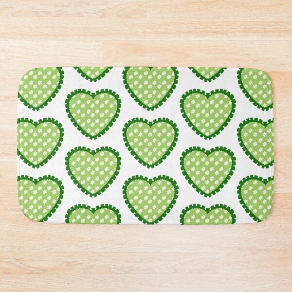 Item preview, Green floral heart with green frilly border  designed and sold by priyankajustine.
